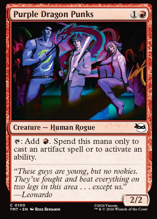 Purple Dragon Punks TMT Creature Human Rogue NM