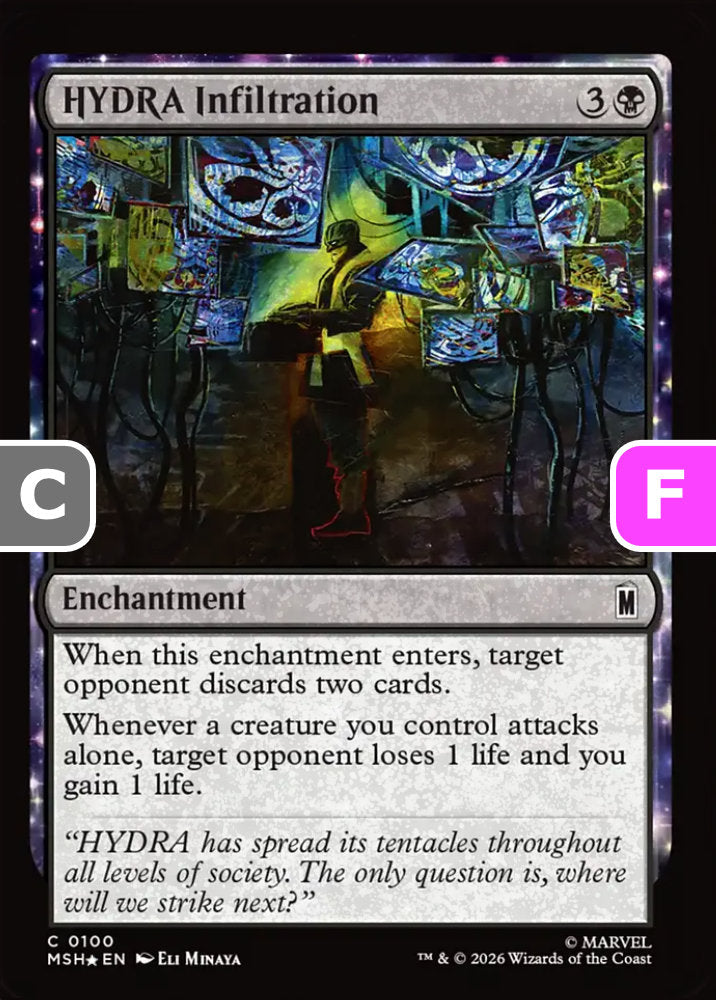 HYDRA Infiltration MSH Enchantment  *Foil* NM
