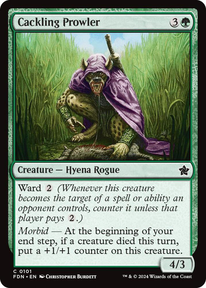 Cackling Prowler FDN Creature Hyena Rogue NM