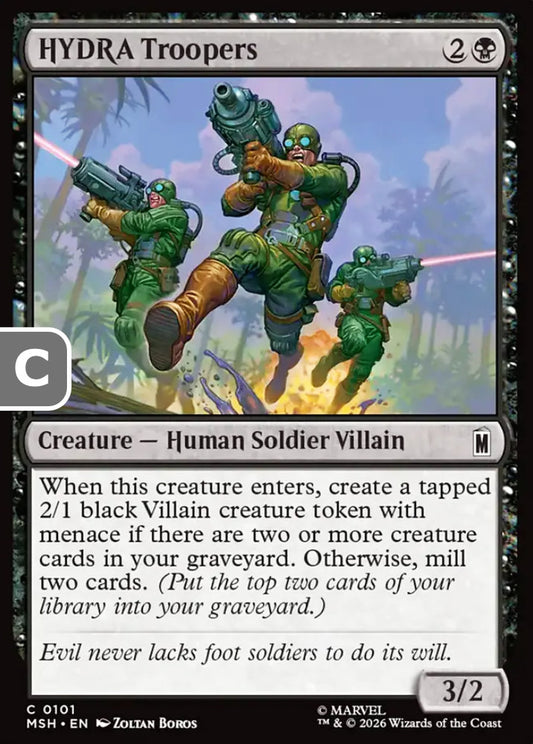HYDRA Troopers MSH Creature Human Soldier Villain NM