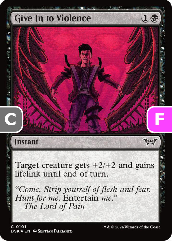 Give In to Violence DSK Instant  *Foil* NM