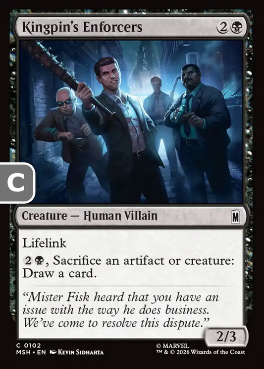 Kingpin's Enforcers MSH Creature Human Villain NM
