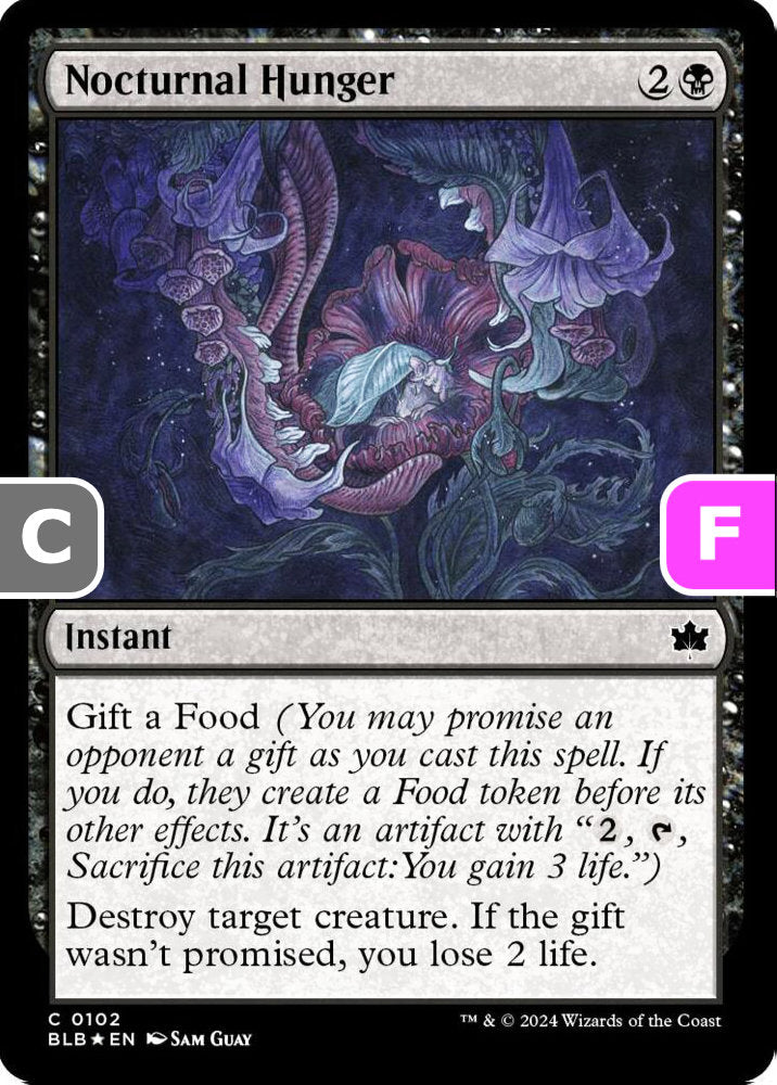 Nocturnal Hunger BLB Instant  *Foil* NM