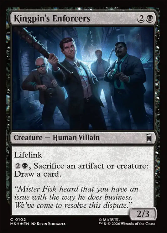 Kingpin's Enforcers MSH Creature Human Villain *Foil* NM
