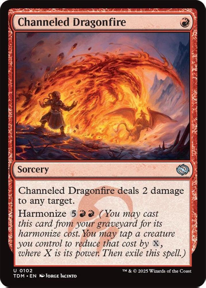 Channeled Dragonfire TDM Sorcery  NM