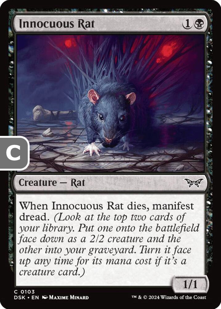 Innocuous Rat DSK Creature Rat NM