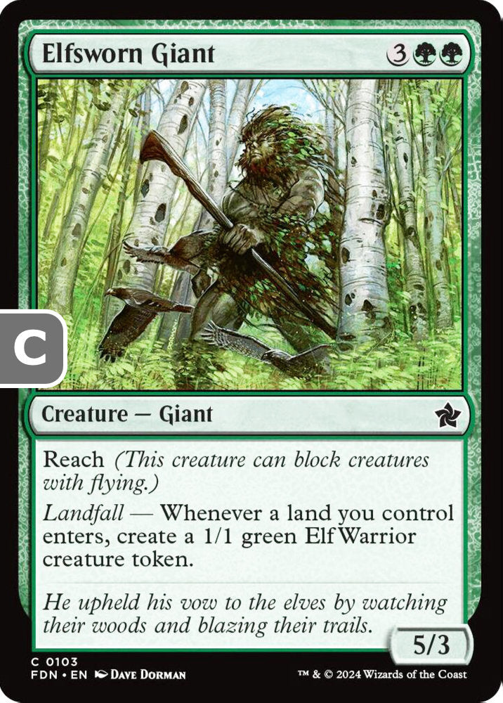 Elfsworn Giant FDN Creature Giant NM
