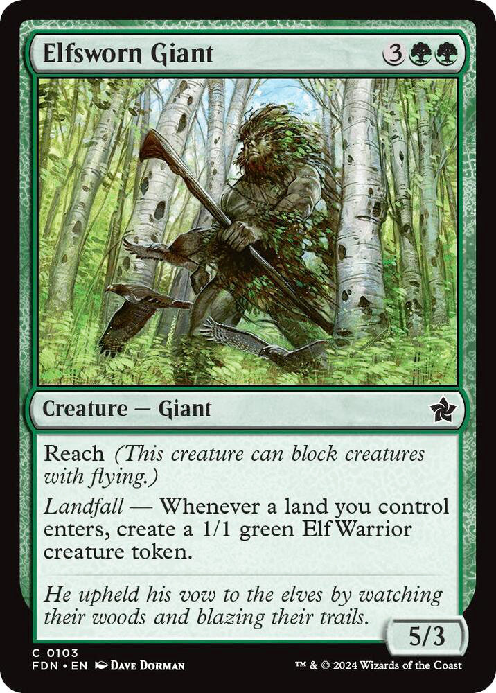 Elfsworn Giant FDN Creature Giant NM