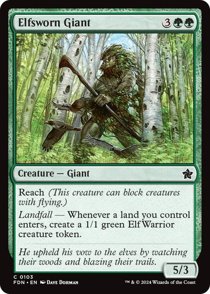 Elfsworn Giant FDN Creature Giant NM