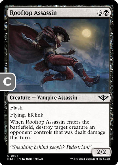 Rooftop Assassin OTJ Creature Vampire Assassin NM