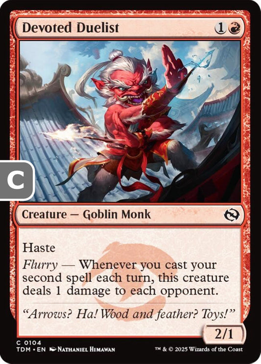 Devoted Duelist TDM Creature  Goblin Monk NM