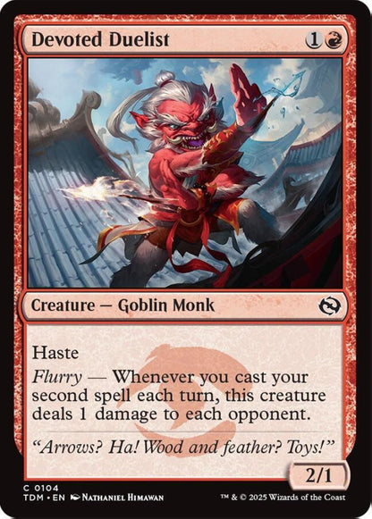 Devoted Duelist TDM Creature  Goblin Monk NM
