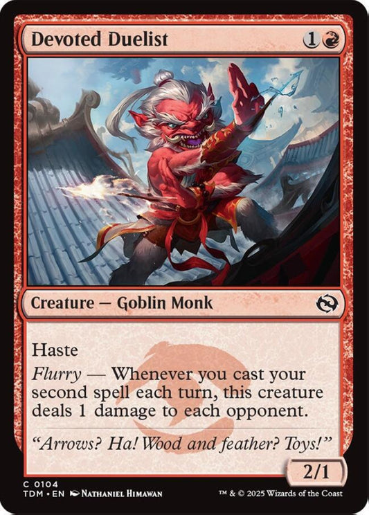 Devoted Duelist TDM Creature  Goblin Monk NM