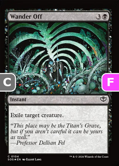 Wander Off SOS Instant  *Foil* NM