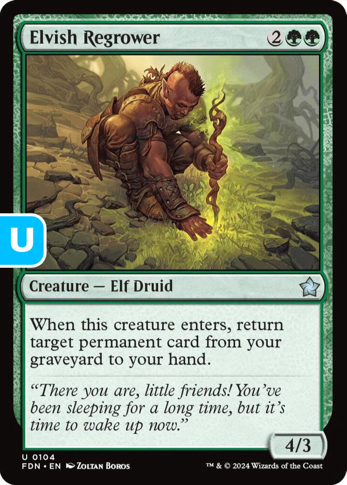 Elvish Regrower FDN Creature Elf Druid NM