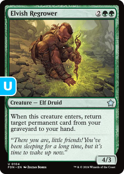 Elvish Regrower FDN Creature Elf Druid NM