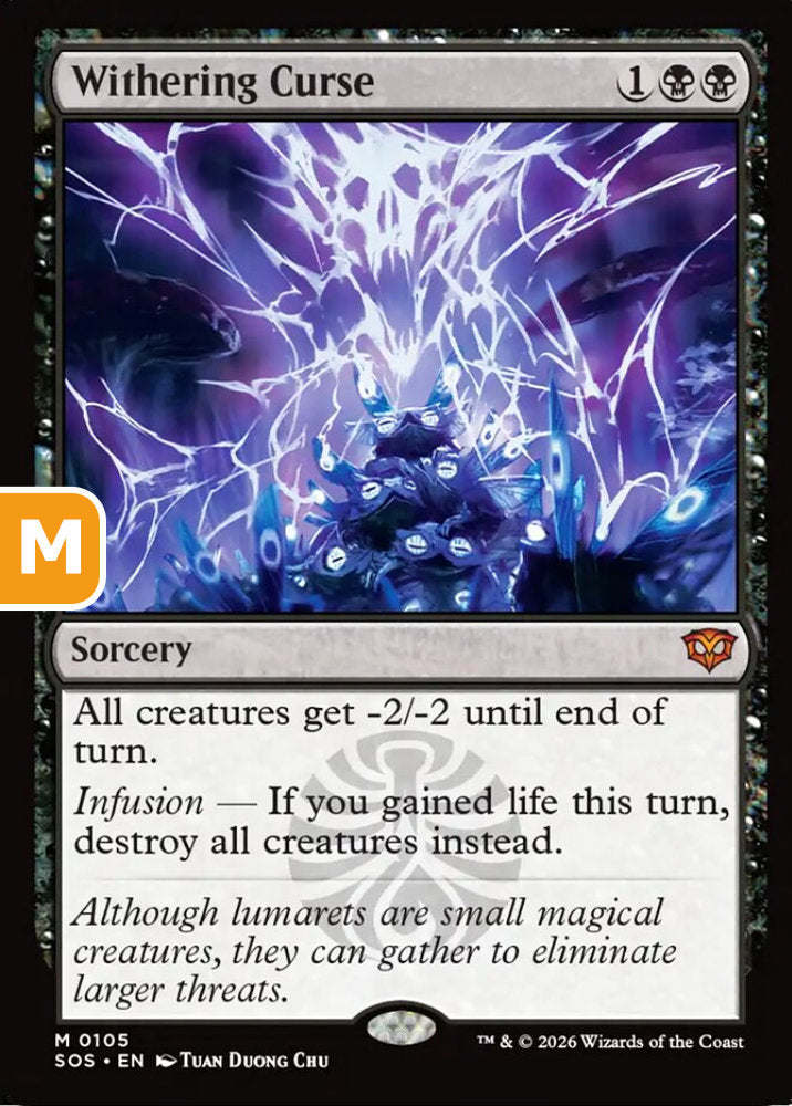 Withering Curse SOS Sorcery  NM