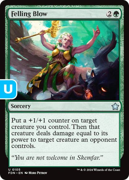 Felling Blow FDN Sorcery  NM