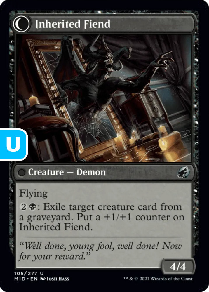 Heirloom Mirror/Inherited Fiend MID Artifact/Creature Demon NM