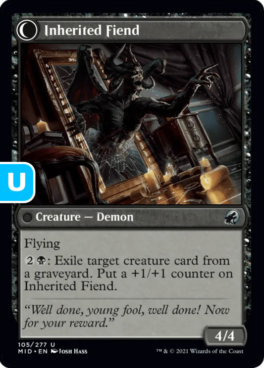 Heirloom Mirror/Inherited Fiend MID Artifact/Creature Demon NM