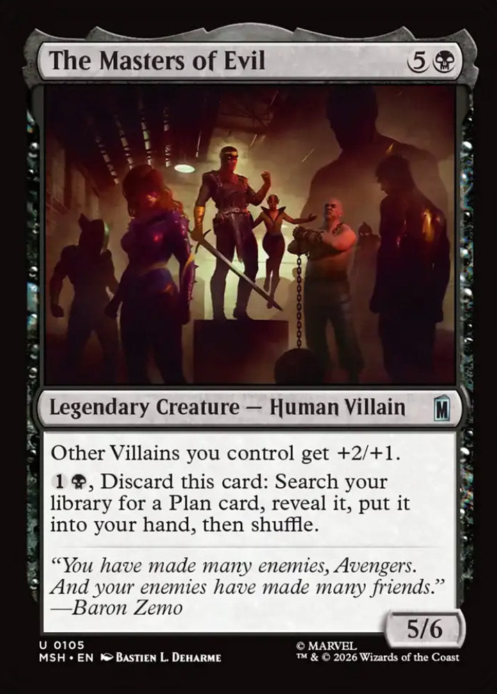 The Masters of Evil MSH Legendary Creature Human Villain NM