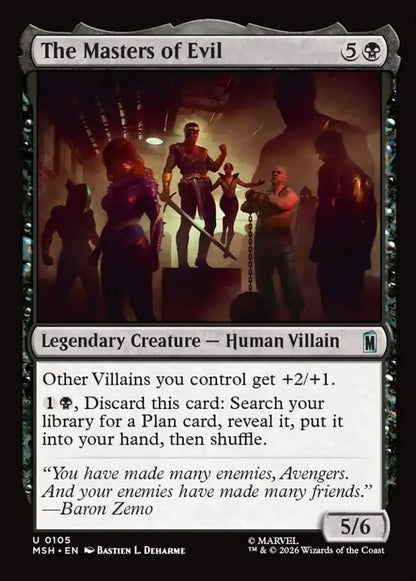 The Masters of Evil MSH Legendary Creature Human Villain NM