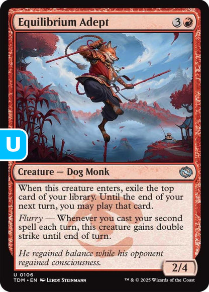 Equilibrium Adept TDM Creature Dog Monk NM