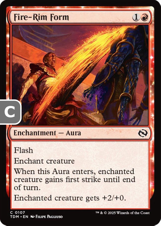 Fire-Rim Form TDM Enchantment Aura NM