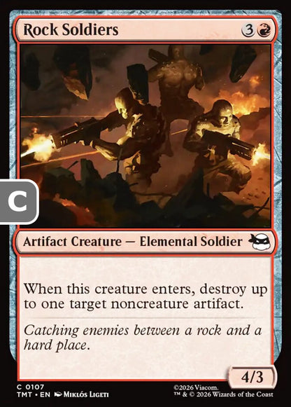 Rock Soldiers TMT Artifact Creature  Elemental Soldier NM