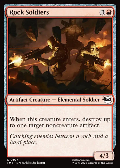 Rock Soldiers TMT Artifact Creature  Elemental Soldier NM