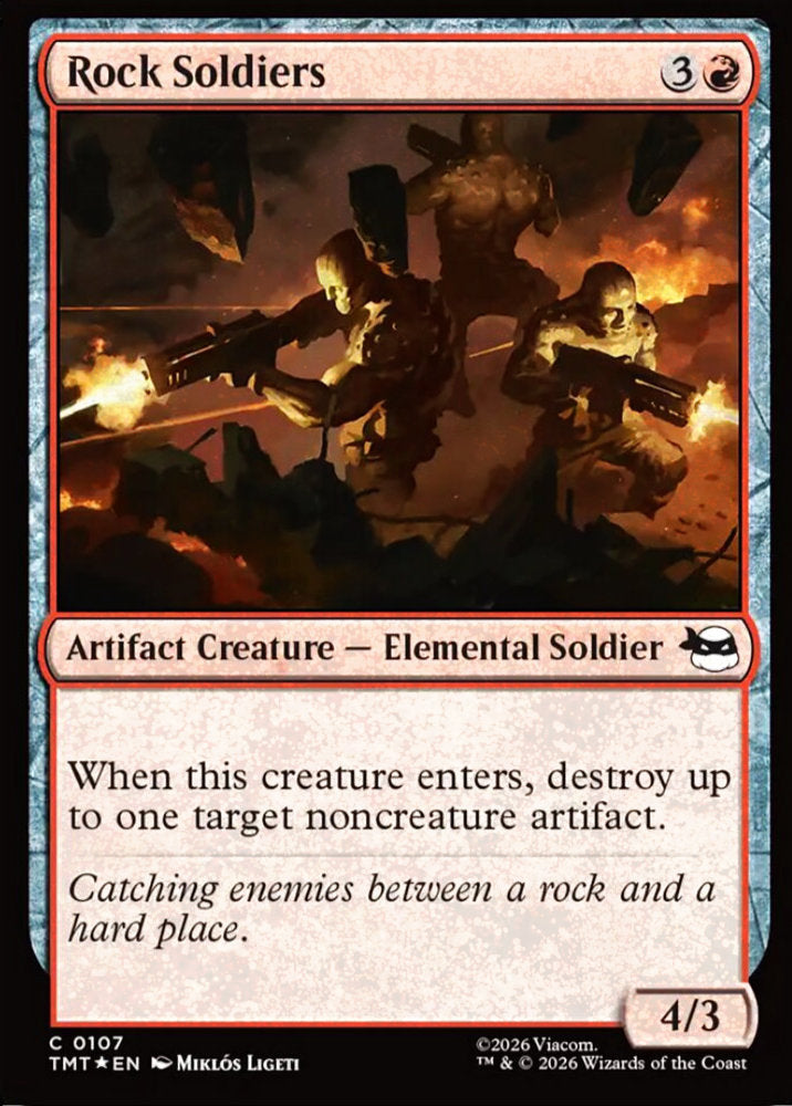 Rock Soldiers TMT Artifact Creature  Elemental Soldier *Foil* NM