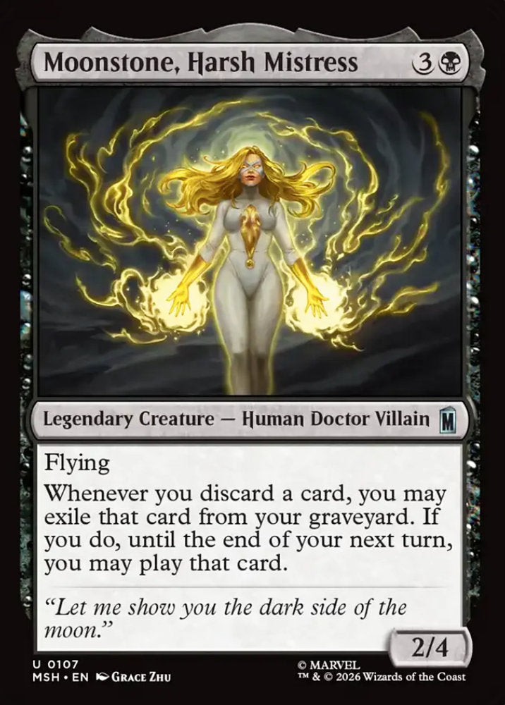 Moonstone, Harsh Mistress MSH Legendary Creature Human Doctor Villain NM
