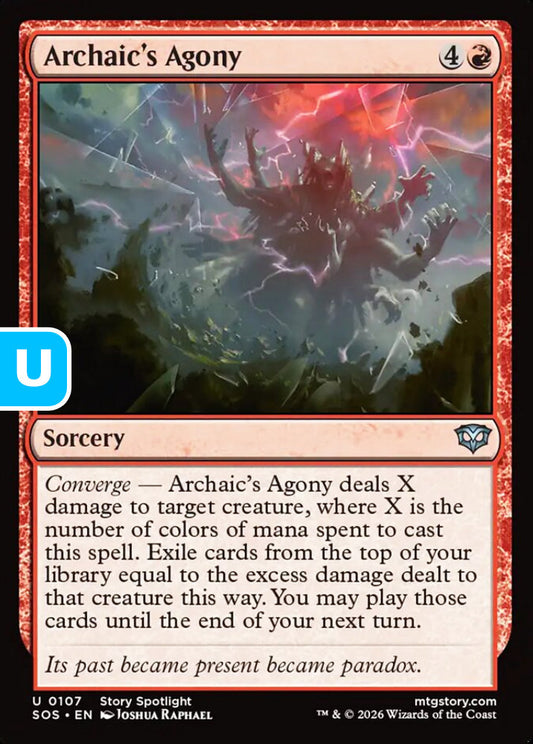 Archaic's Agony SOS Sorcery  NM