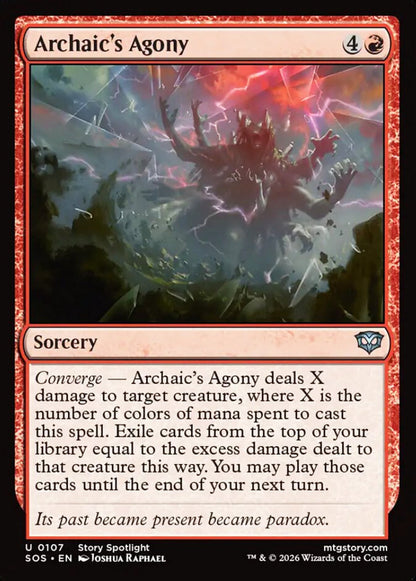Archaic's Agony SOS Sorcery  NM