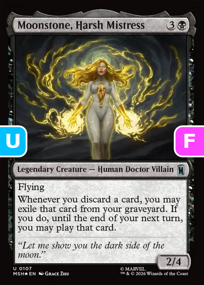 Moonstone, Harsh Mistress MSH Legendary Creature Human Doctor Villain *Foil* NM