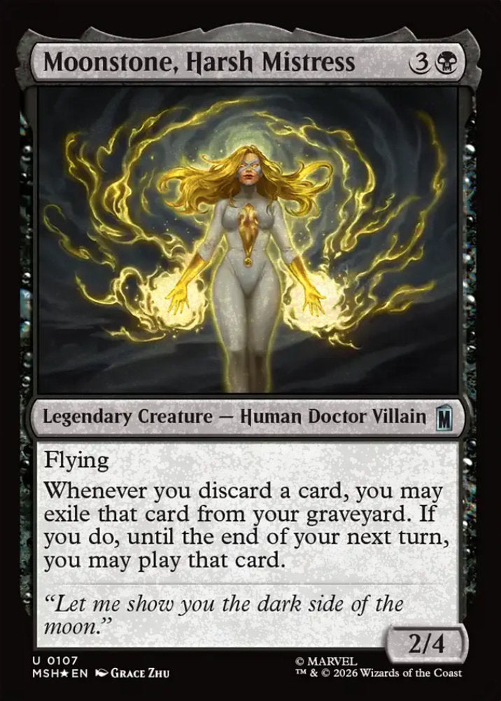 Moonstone, Harsh Mistress MSH Legendary Creature Human Doctor Villain *Foil* NM
