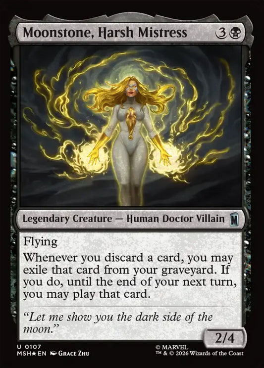 Moonstone, Harsh Mistress MSH Legendary Creature Human Doctor Villain *Foil* NM