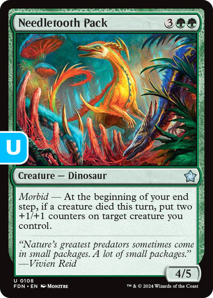 Needletooth Pack FDN Creature Dinosaur NM