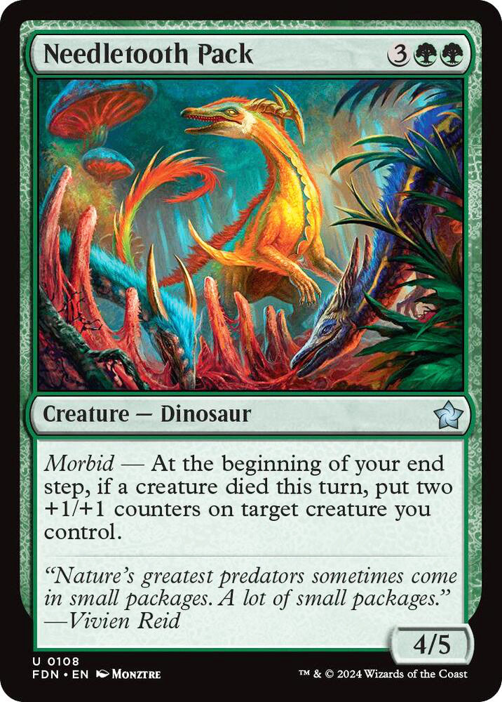 Needletooth Pack FDN Creature Dinosaur NM