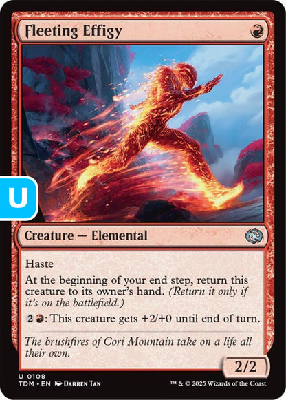 Fleeting Effigy TDM Creature Elemental NM