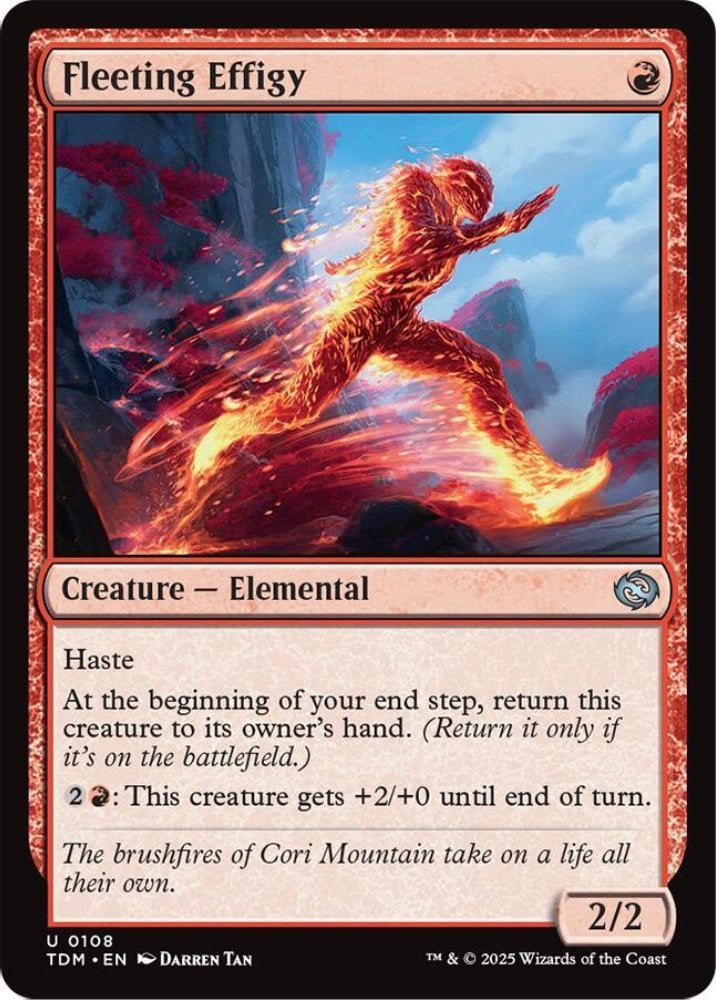 Fleeting Effigy TDM Creature Elemental NM