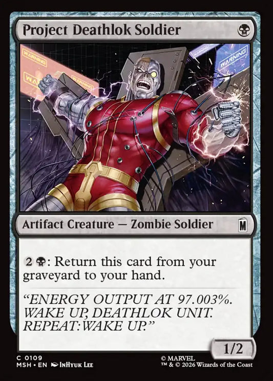 Project Deathlok Soldier MSH Artifact Creature  Zombie Soldier NM