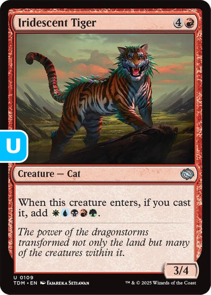 Iridescent Tiger TDM Creature Cat NM
