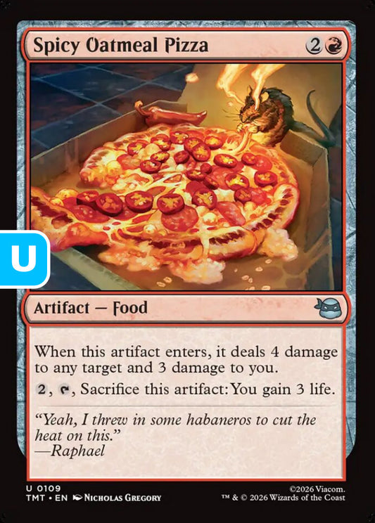 Spicy Oatmeal Pizza TMT Artifact Food NM
