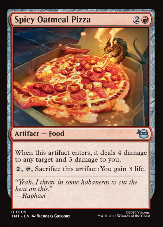Spicy Oatmeal Pizza TMT Artifact Food NM