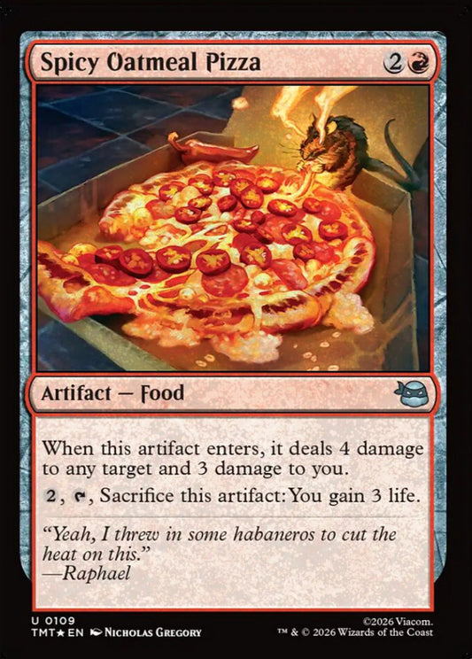 Spicy Oatmeal Pizza TMT Artifact Food *Foil* NM