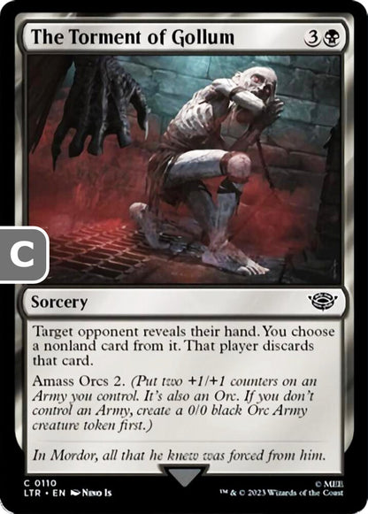 The Torment of Gollum LTR Sorcery  NM