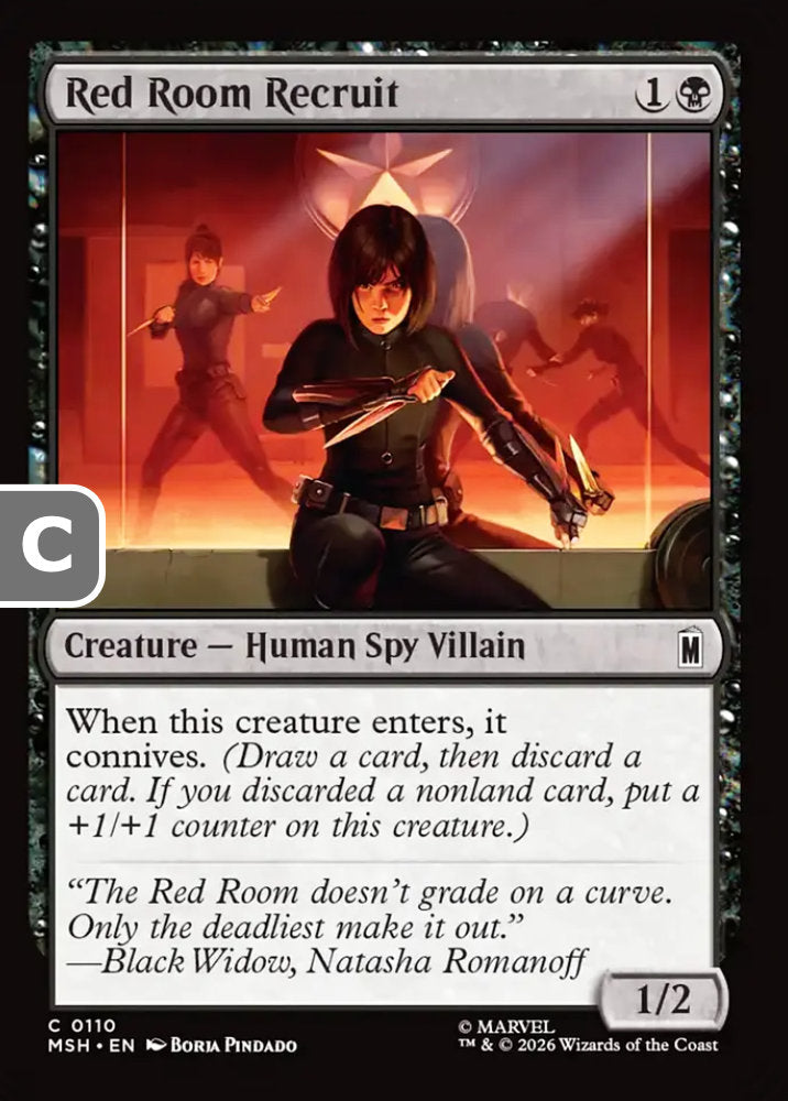 Red Room Recruit MSH Creature Human Spy Villain NM