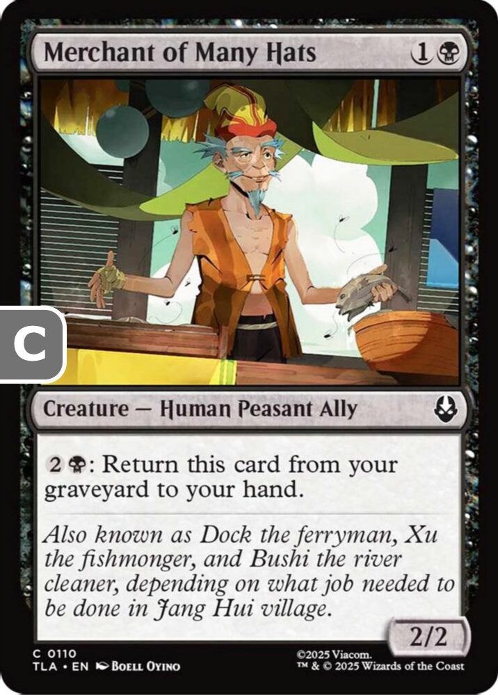 Merchant of Many Hats TLA Creature Human Peasant Ally NM