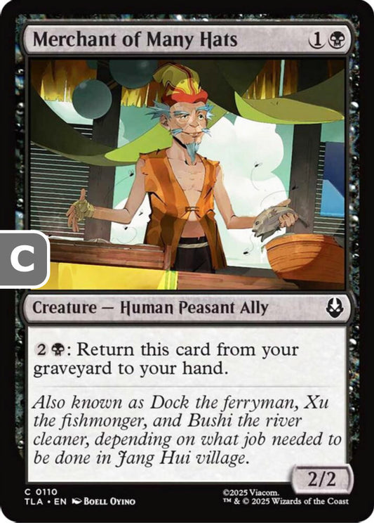 Merchant of Many Hats TLA Creature Human Peasant Ally NM